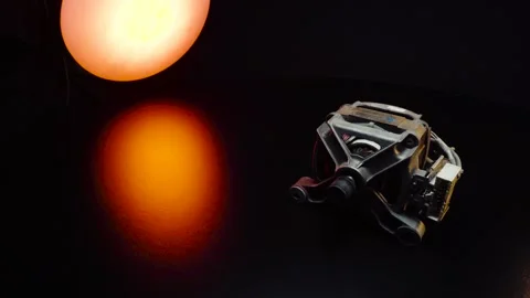 Old electric motor from a washing machine Stock Footage 330337828
