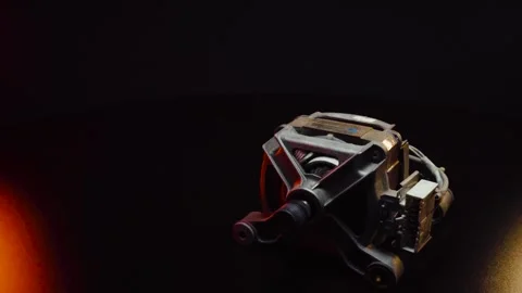 Old electric motor from a washing machine Stock Footage 330337993