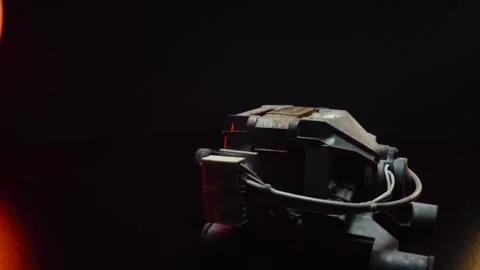 Old electric motor from a washing machine Stock-Footage 330337997