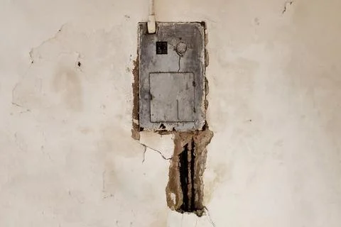 Old electrical box Stock Photos