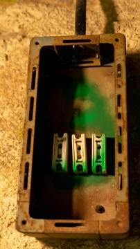 Old electrical installation Stock Photos