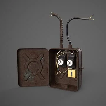 Old electrical panel 3D Model
