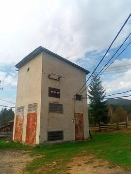 Old Electrical Substation Stock Photos