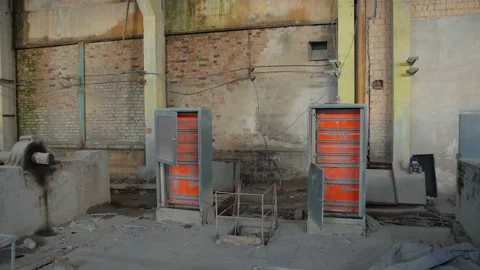 Old Electrical Switch Box Stock Footage 153195999