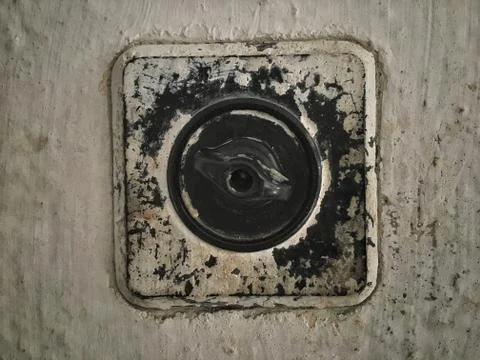 Old electrical switch Foto stock