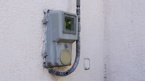Old Electricity Meter Stock Footage 293153061