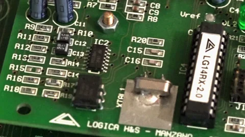 Old electronic board Stock Footage 39624285