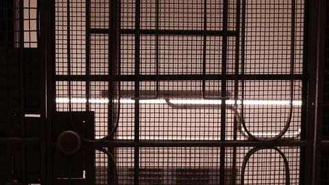 Old elevator in historical building Italy Stock Footage 118119924