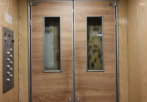 In the Old Elevator Stock Photos