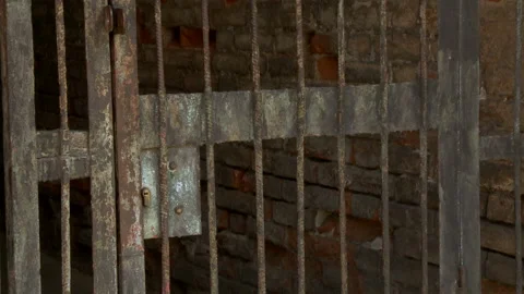 Old emergency exit, back door Stock Footage 90740462