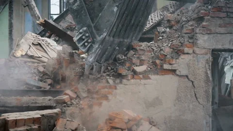 The old empty abandoned building Stock Footage 98852546