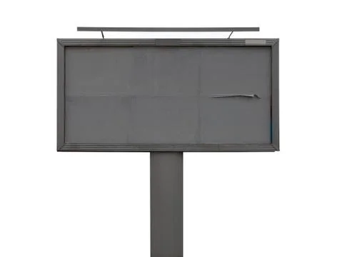 Old empty billboard with clipping path Fotos de archivo