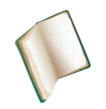 Old Empty Book Stained and Aged Ancient Manuscript Stock Illustration