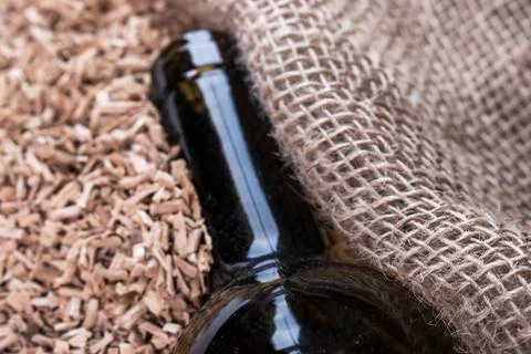 Old empty bottle. Stock Photos