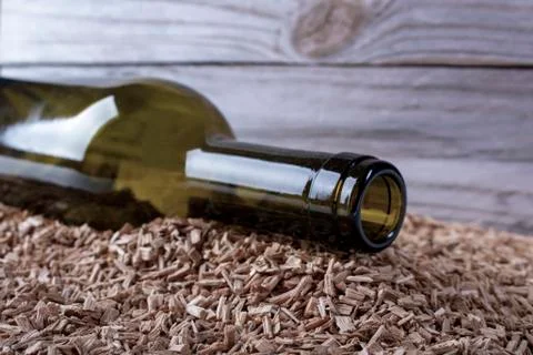 Old empty bottle. Stock Photos