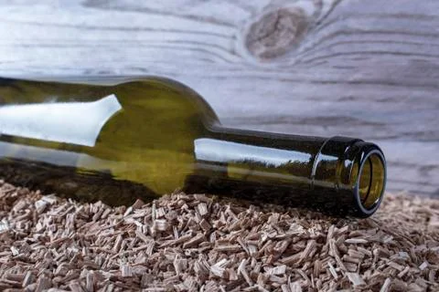 Old empty bottle. Stock Photos
