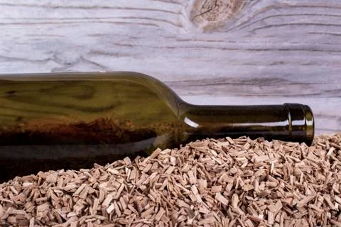Old empty bottle. Stock Photos