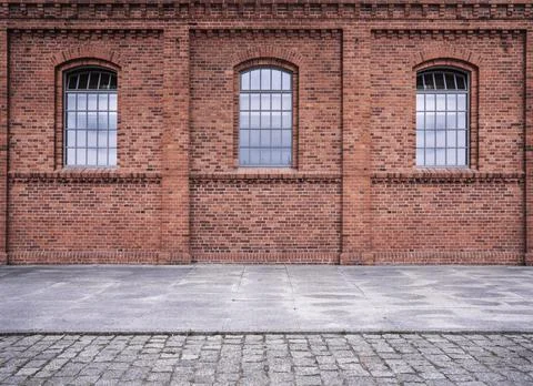 Old empty building facade with copy space Stock Photos