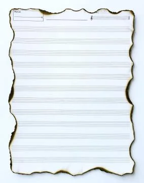 Old empty music paper Stock Photos