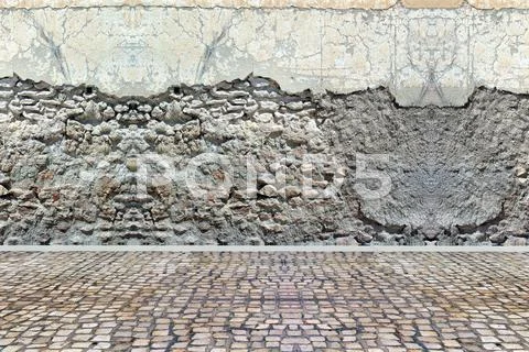 Old empty outside shot Stock Illustration