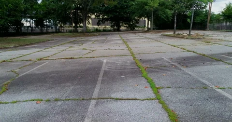 In an old empty parking lot Stock Footage 150144914