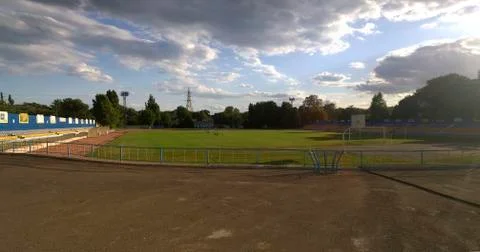 Old empty stadium Stock Photos