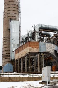 Old energy facility. Stock Photos