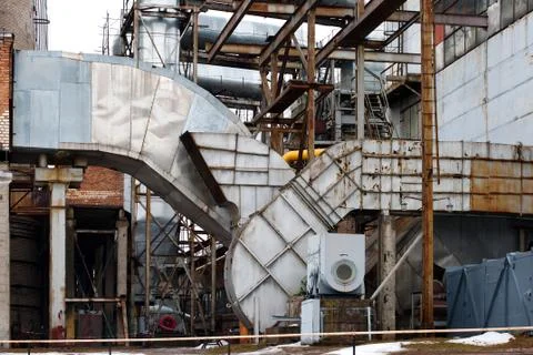 Old energy facility. Stock Photos