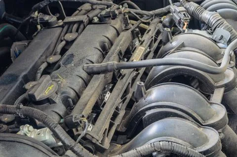 Old engine car Stock Photos