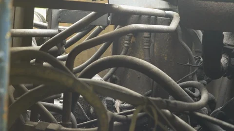Old engine machine Stock Footage 94445950