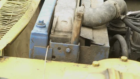 Old engine machine Stock Footage 94448927