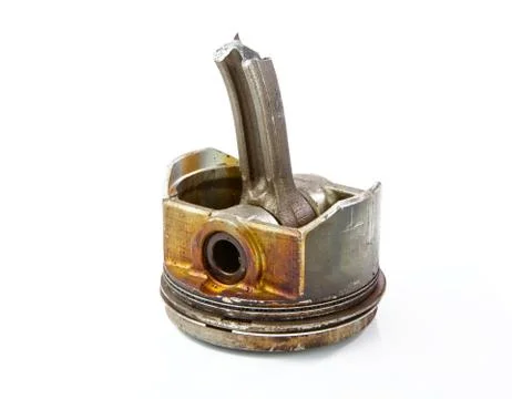 Old engine piston Stock Photos