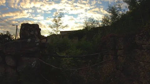 OLD ENTRANCE TO AN OLD HOUSE Stock Footage 93526331