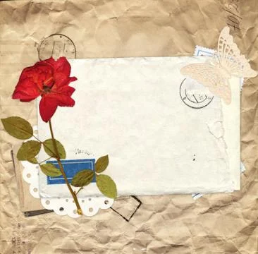 Old envelope Stock Illustration