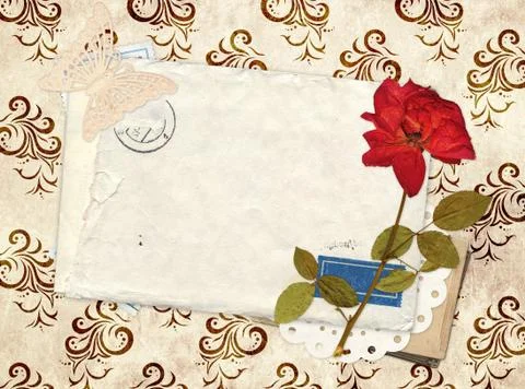 Old envelope Stock Illustration