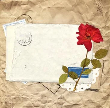 Old envelope Stock Illustration