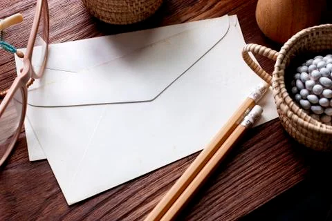 Old envelope Stock Photos