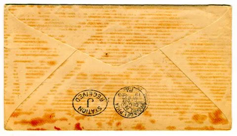The old envelope. Foto stock