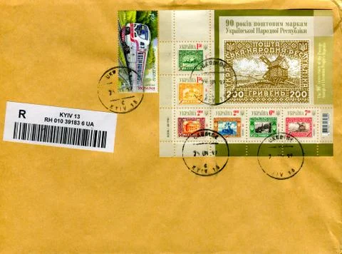 The old envelope. Foto stock