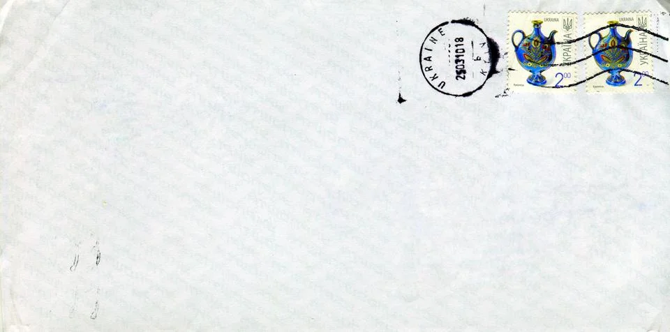 The old envelope. Foto stock