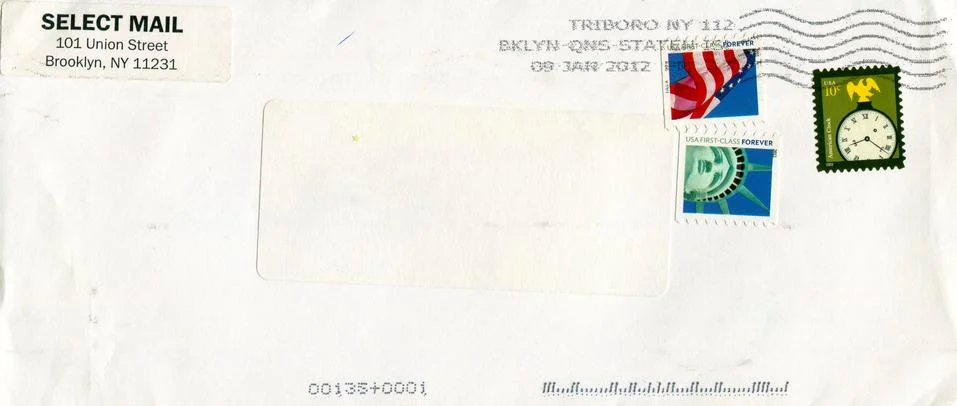 The old envelope. Stock-Fotos