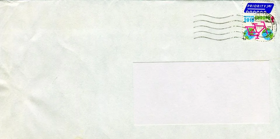 The old envelope. Stock Photos