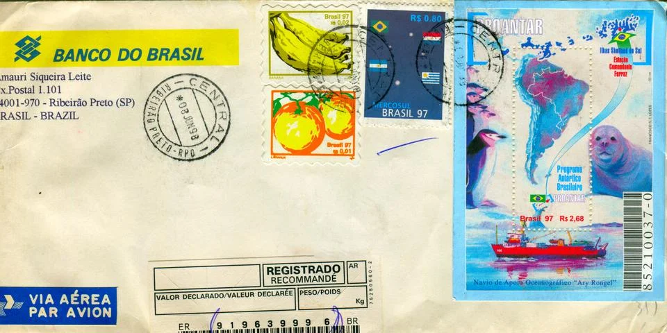 The old envelope. 스톡 사진