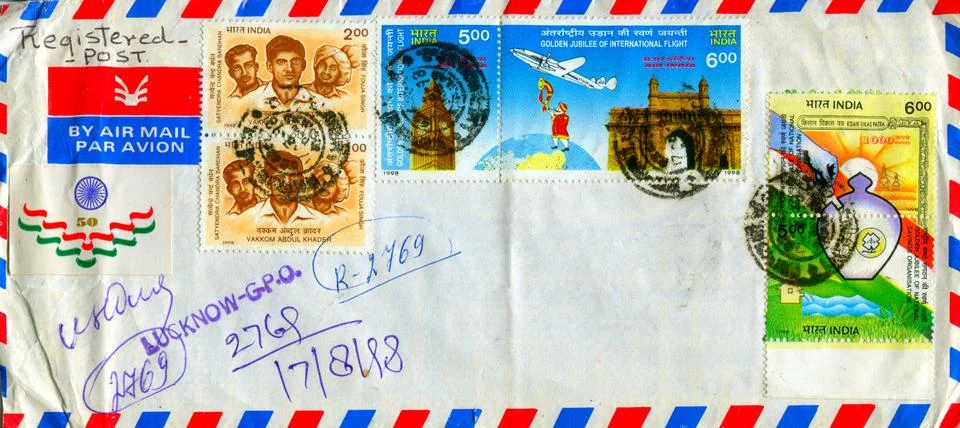 The old envelope. Stock-Fotos