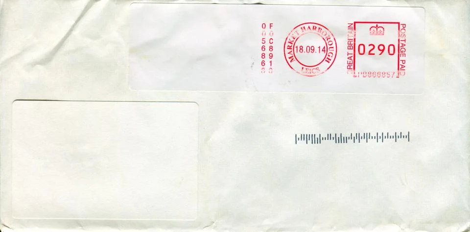 The old envelope. 스톡 사진