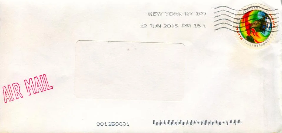 The old envelope. Stock Photos