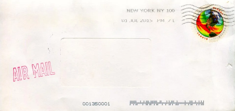 The old envelope. Stock Photos