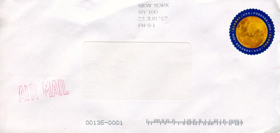 The old envelope. Stock Photos