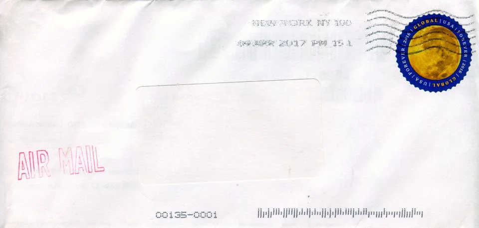 The old envelope. Stock Photos