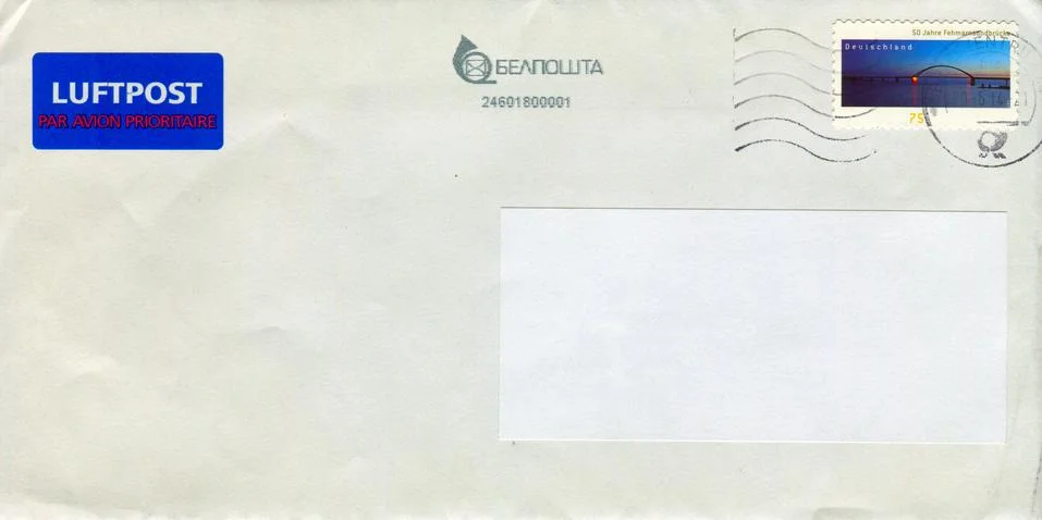 The old envelope. Stock-Fotos